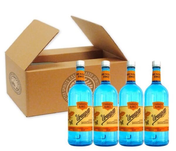 Caja de 12 botellas Uruapan Azul 940 ml con 15% de descuento