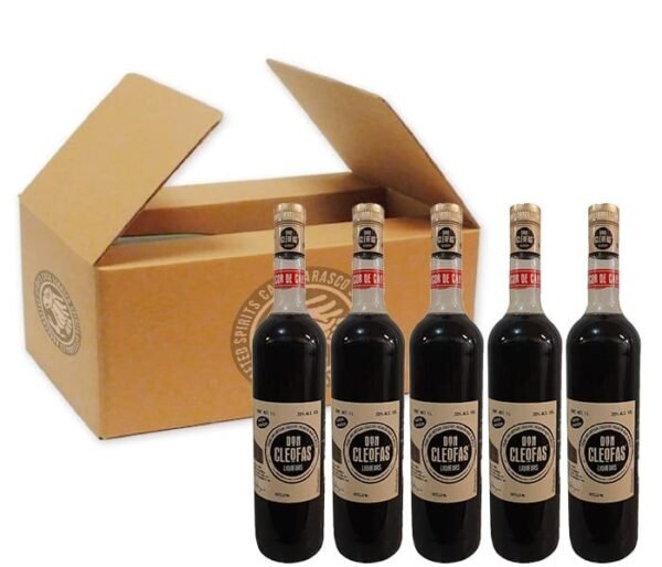 Caja de 12 botellas de Licor de Café Don Cleofas 1L con 15% de descuento